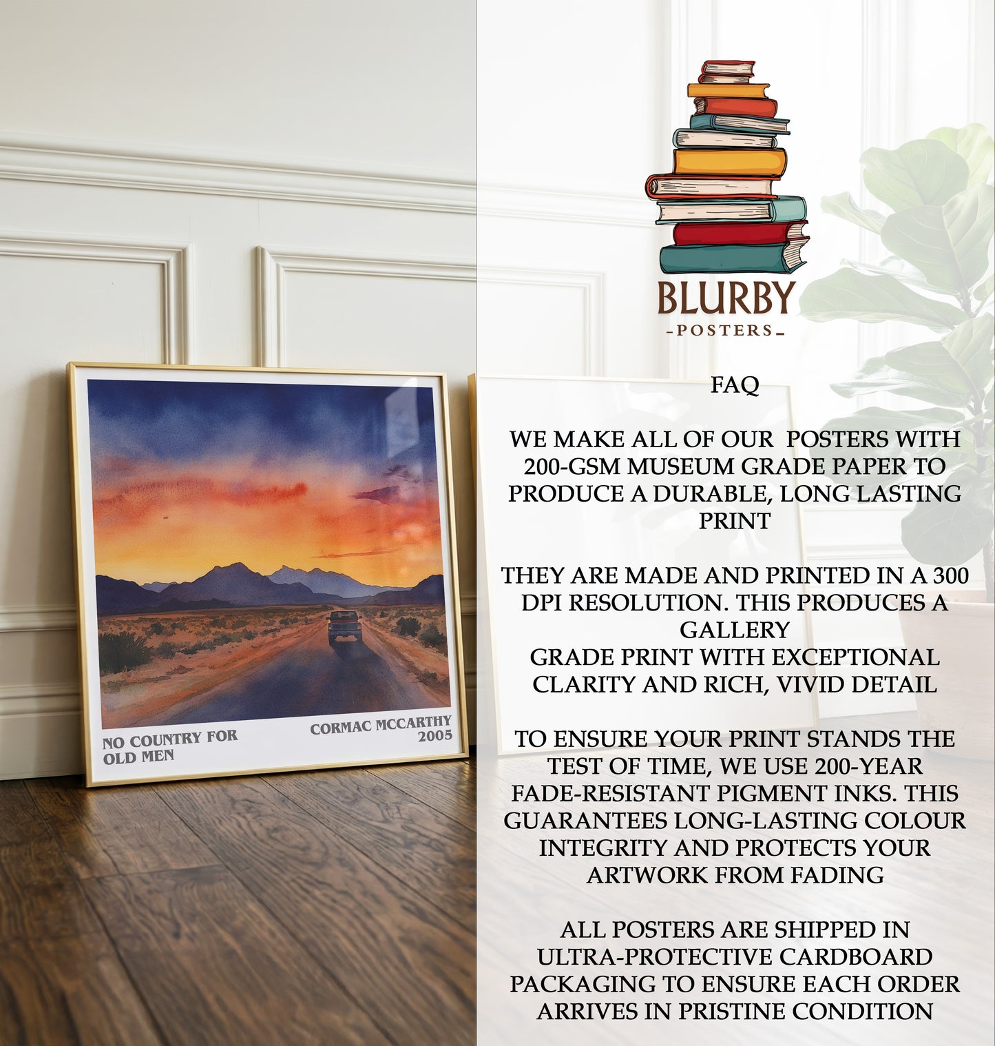 No Country For Old Men Literary Art Print by Cormac Mccarthy