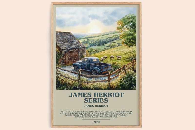 James Herriot Series Bookish Wall Art by James Herriot (Modern style)