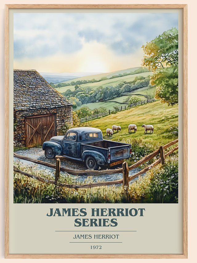 James Herriot Series Book Cover Poster by James Herriot