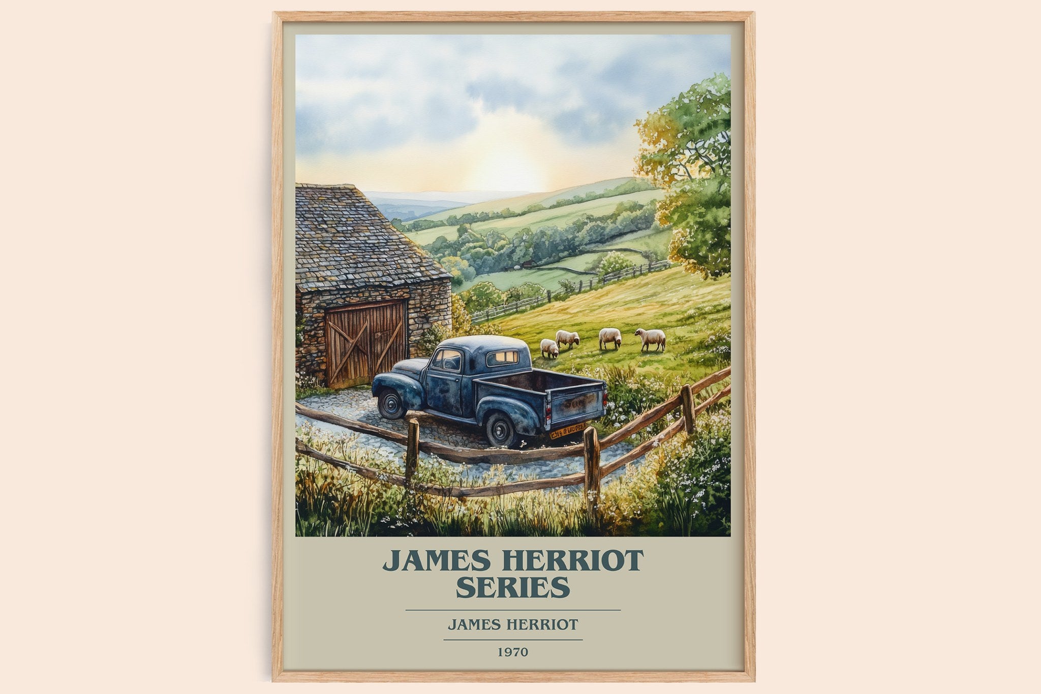 James Herriot Series Book Cover Poster by James Herriot