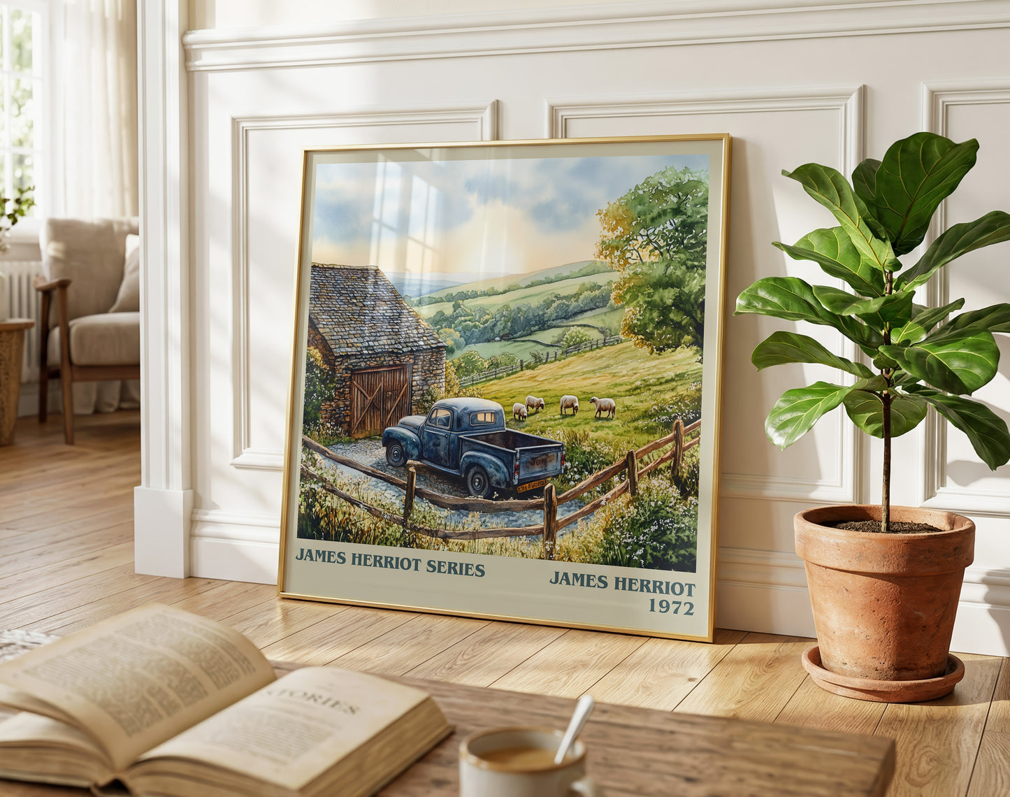 James Herriot Series literary poster paired in gallery wall – literary art prints