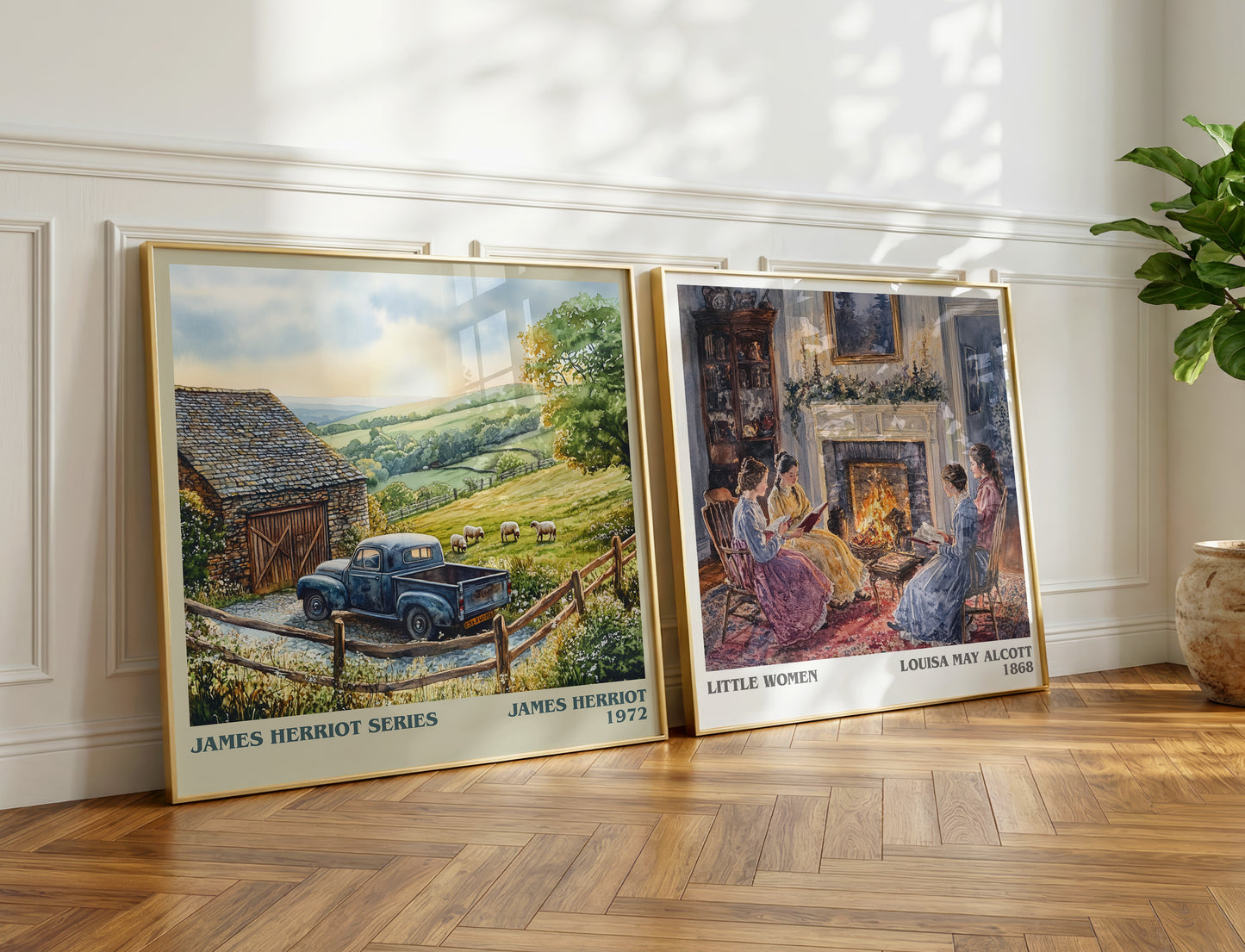 James Herriot Series book poster packaging – museum-quality print rolled in protective tube