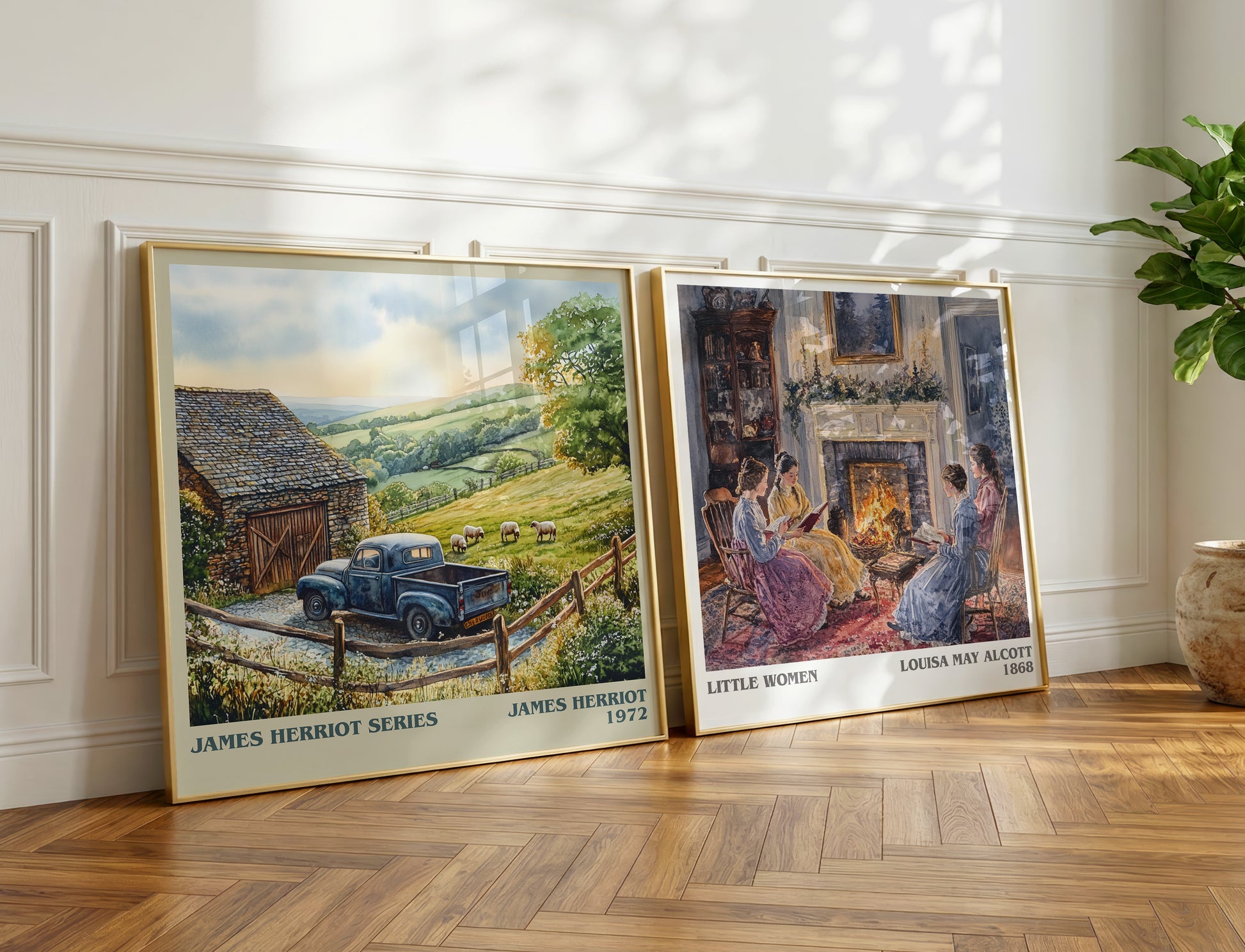 James Herriot Series book poster packaging – museum-quality print rolled in protective tube