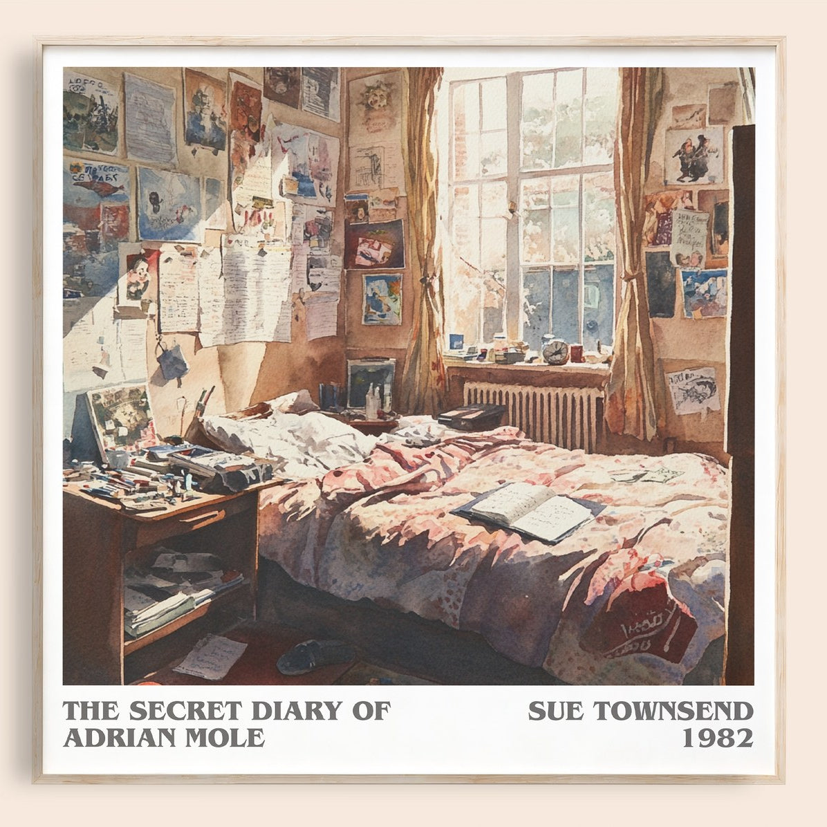 The Secret Diary Of Adrian Mole Literary Art Print by Sue Townsend