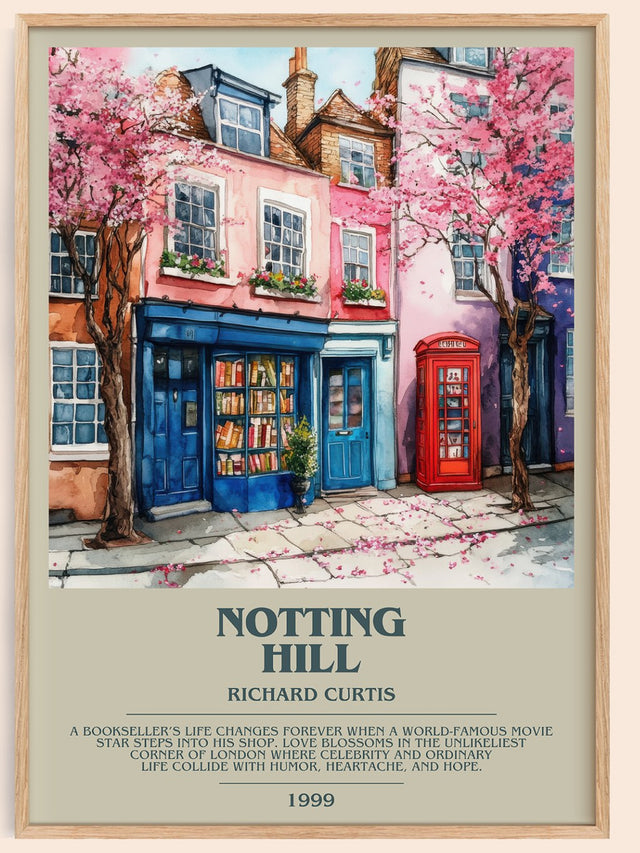 Notting Hill Bookish Wall Art by Richard Curtis