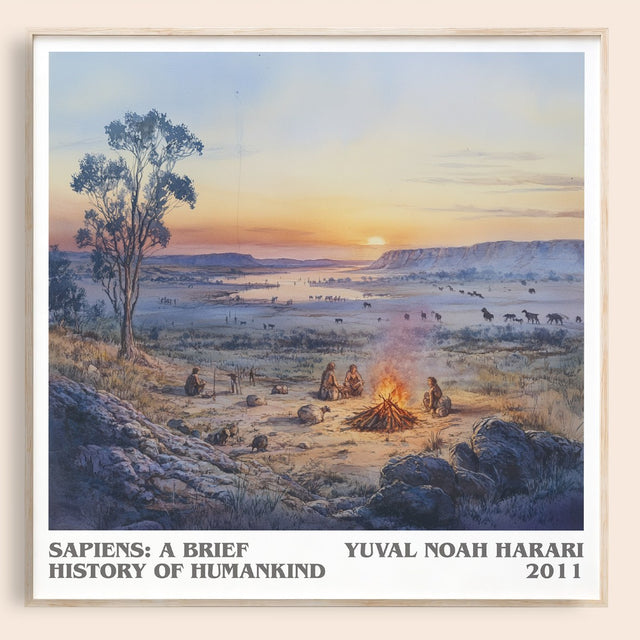 Sapiens: A Brief History of Humankind Literary Art Print by Y. Harari
