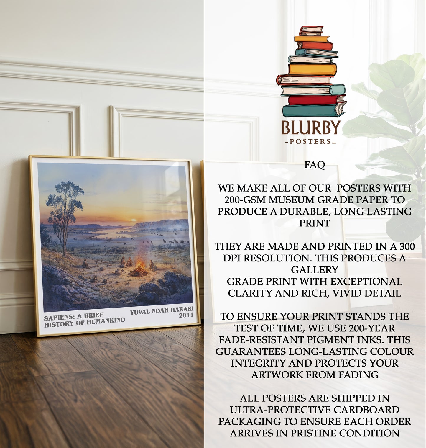 Sapiens: A Brief History of Humankind Literary Art Print by Y. Harari