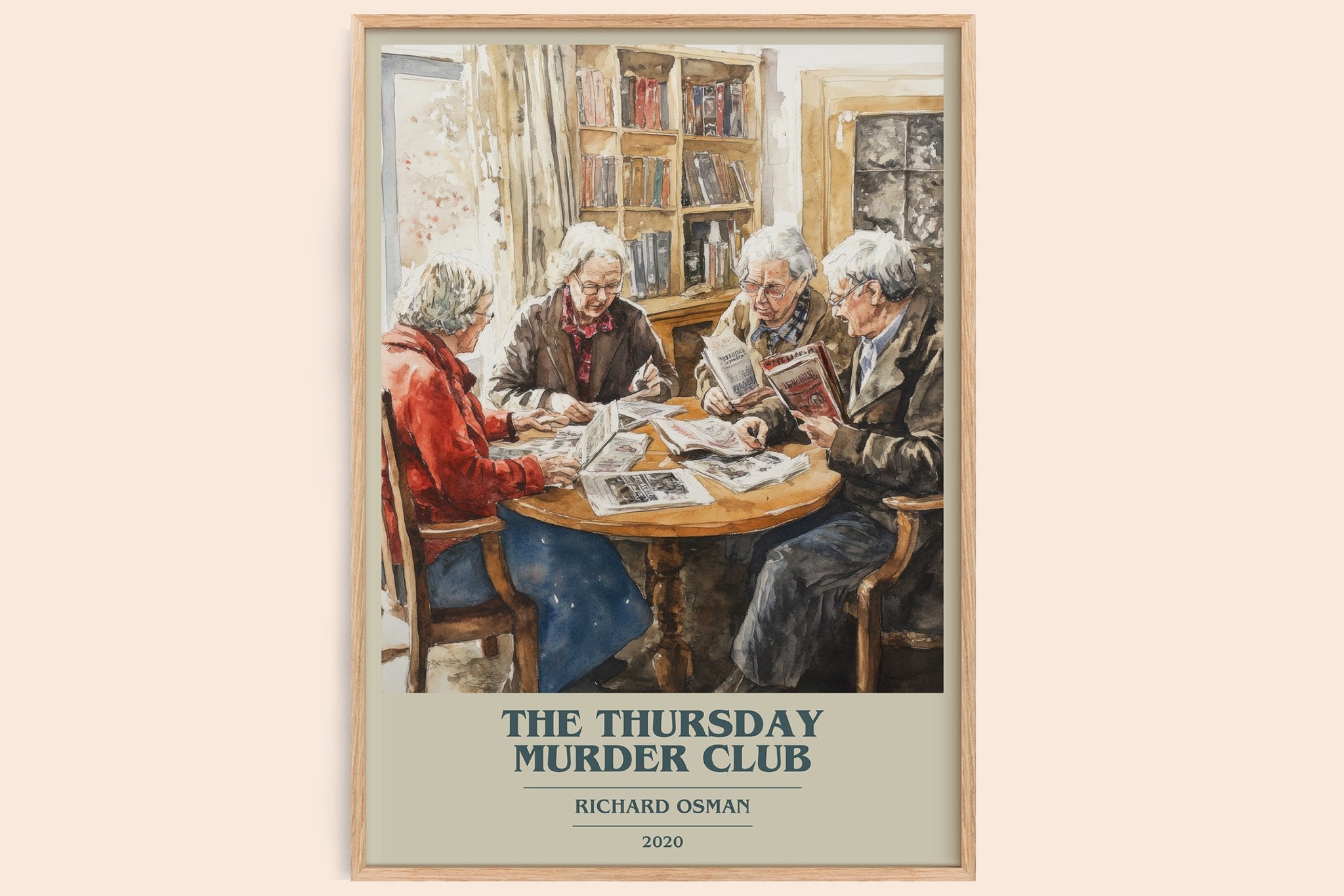 Thursday Murder Club Book Cover Poster by Richard Osman
