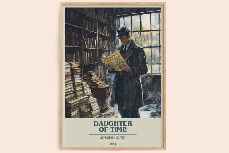 The Daughter of Time Book Cover Poster by Josephine Tey (Modern Minimalist style)