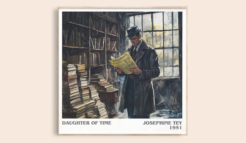 The Daughter of Time Literary Art Print by Josephine Tey (Square style)