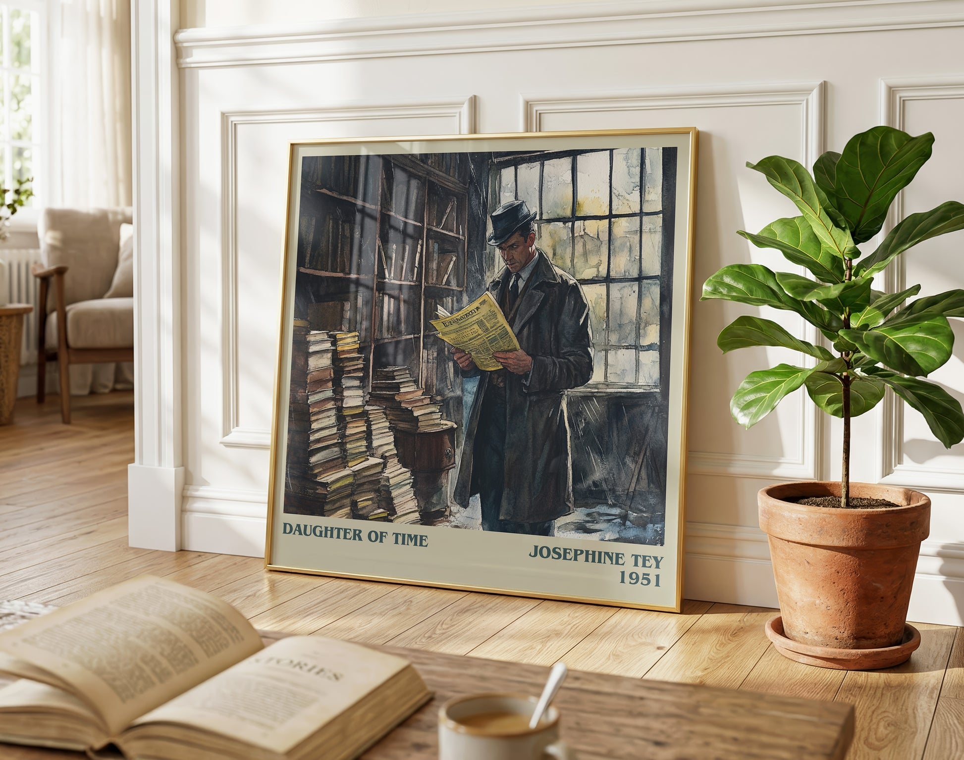 The Daughter of Time literary poster paired in gallery wall – literary art prints