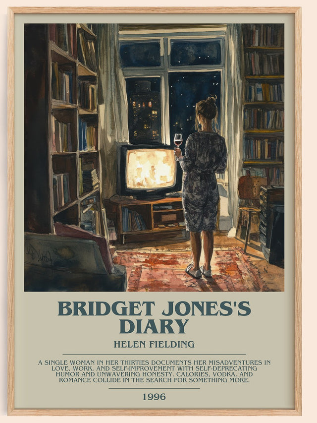 Bridget Jones's Diary Bookish Wall Art by Helen Fielding