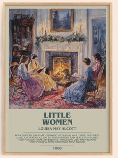 Little Women Bookish Wall Art by Louisa May Alcott