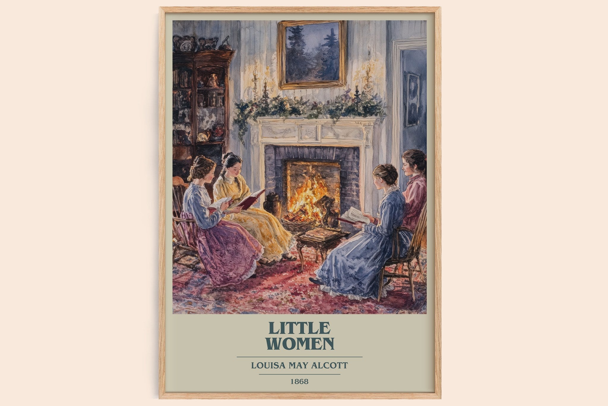 Little Women Book Cover Poster by Louisa May Alcott