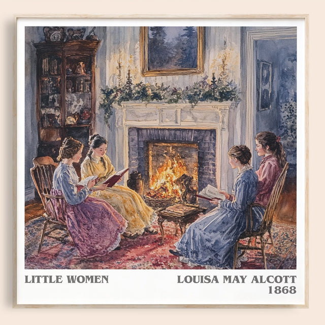 Little Women Literary Art Print by Louisa May Alcott