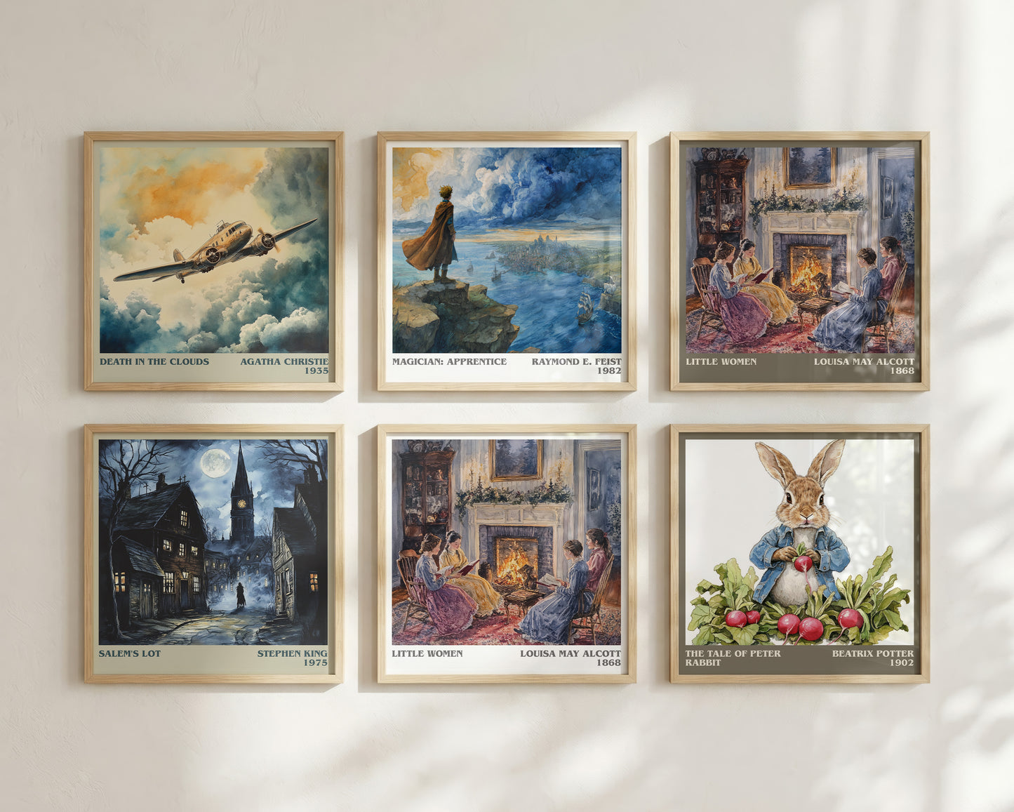 Little Women literary book poster framed on wall – classic literature wall art