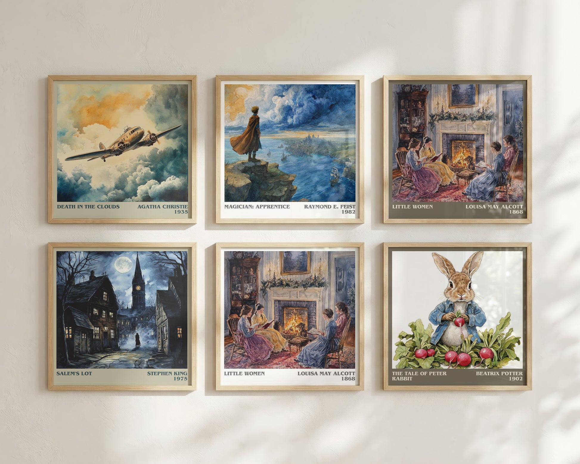 Little Women literary book poster framed on wall – classic literature wall art