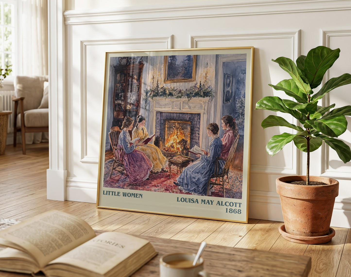 Little Women literary poster paired in gallery wall – literary art prints