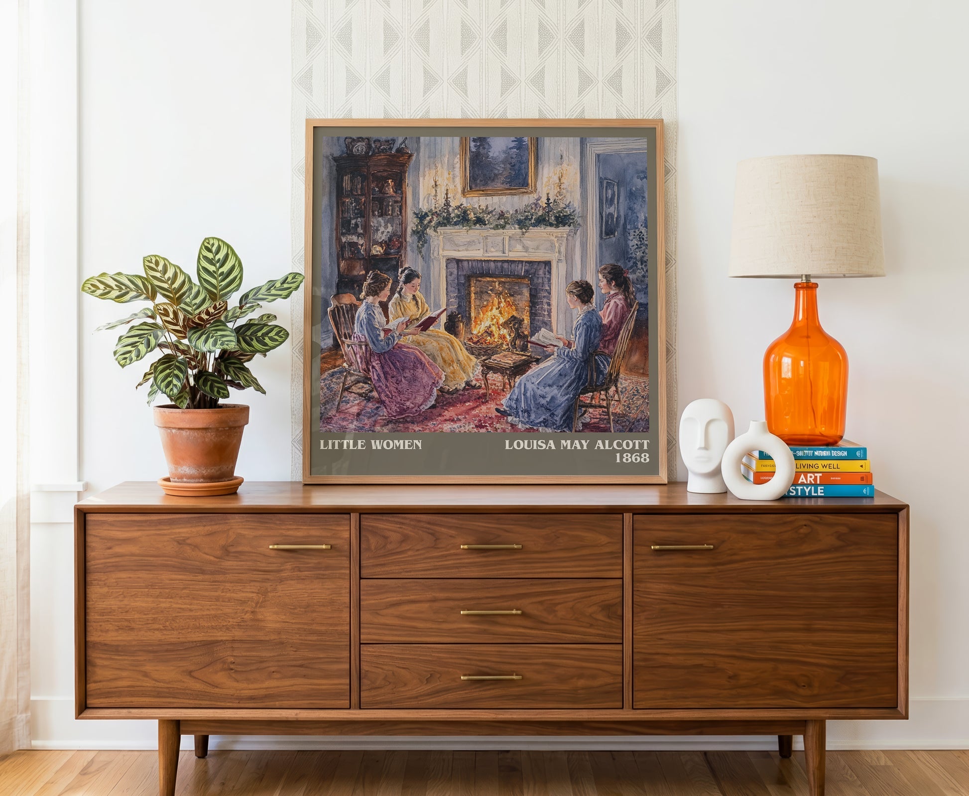 Little Women literary literary print detail – Louisa May Alcott book art