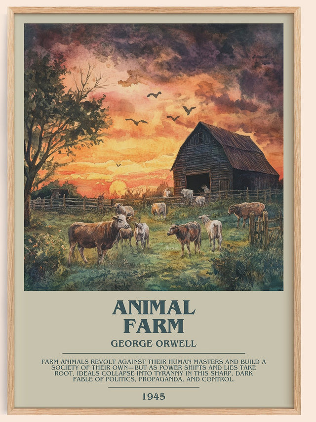 Animal Farm Bookish Wall Art by George Orwell