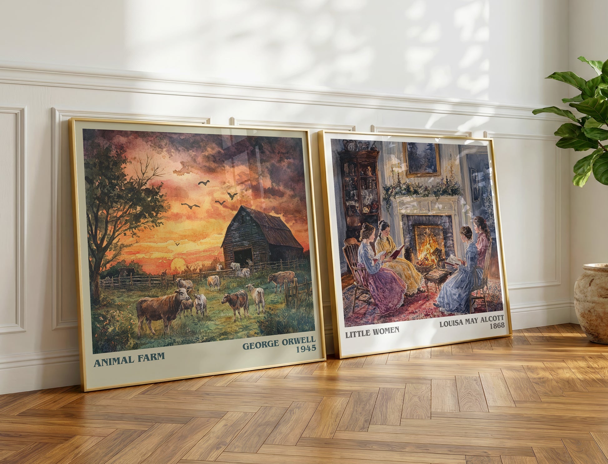 Animal Farm book poster packaging – museum-quality print rolled in protective tube