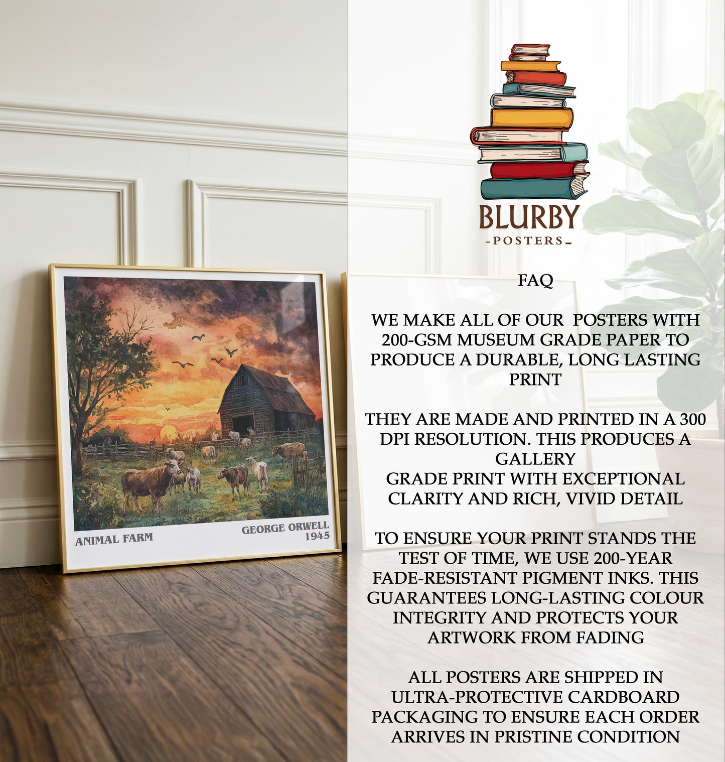 Animal Farm Literary Art Print by George Orwell