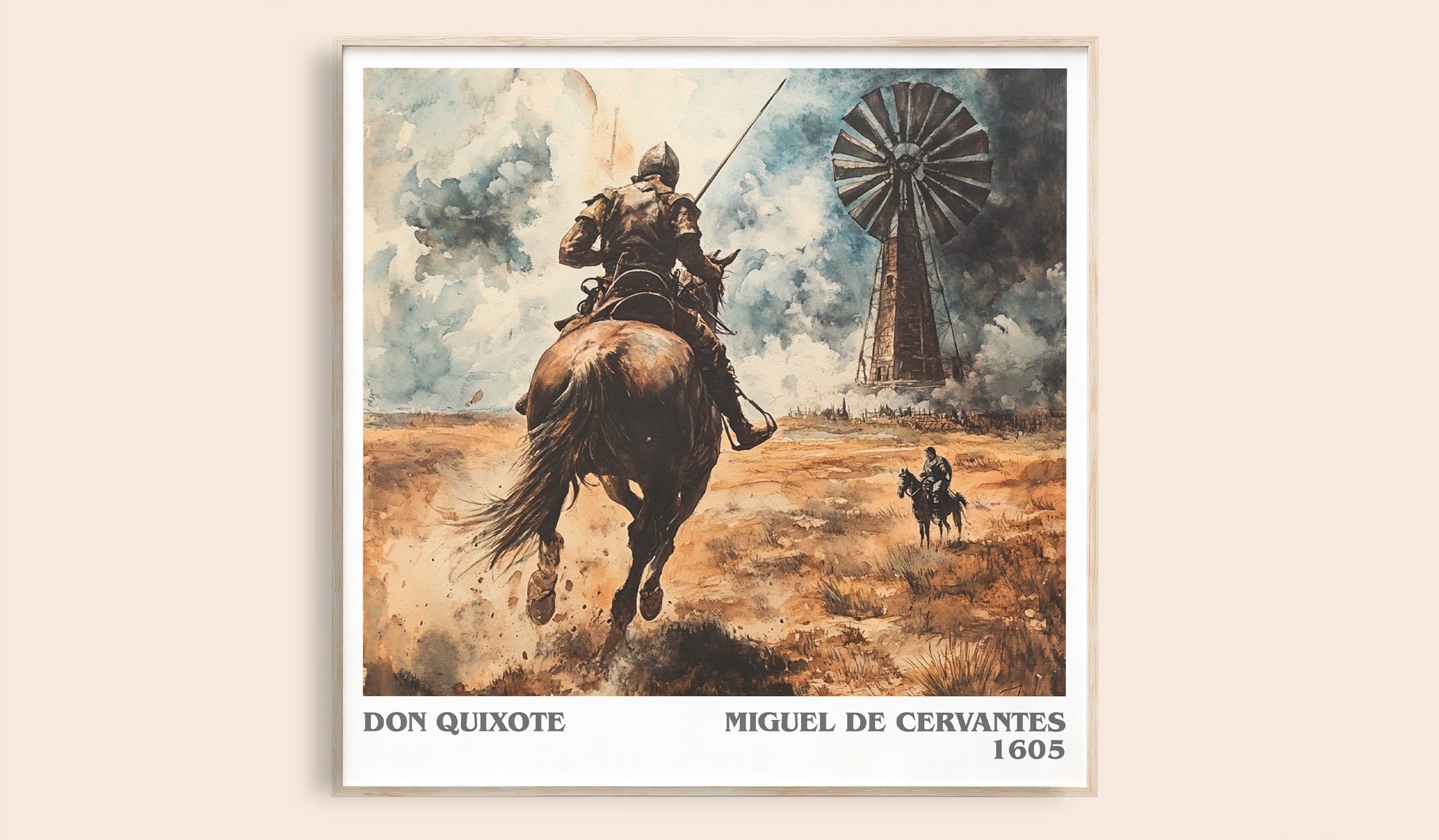 Don Quixote Literary Art Print by Miguel De Cervantes