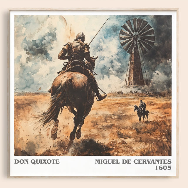 Don Quixote Literary Art Print by Miguel De Cervantes