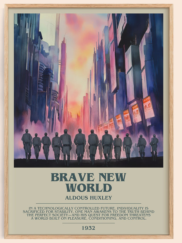 Brave New World Bookish Wall Art by Aldous Huxley