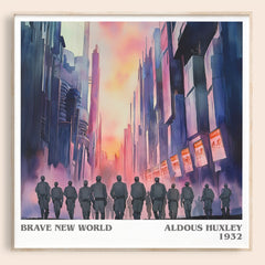 Brave New World Literary Art Print by Aldous Huxley