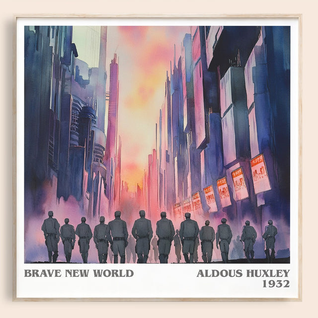 Brave New World Literary Art Print by Aldous Huxley