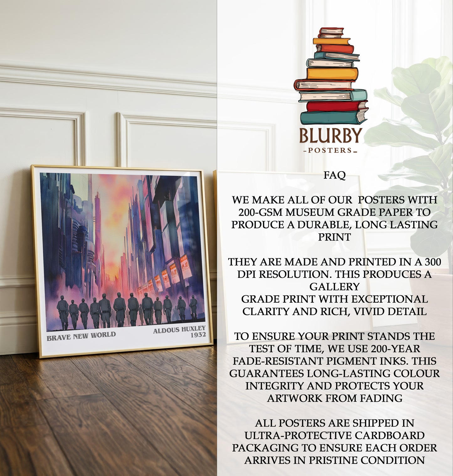 Brave New World Literary Art Print by Aldous Huxley