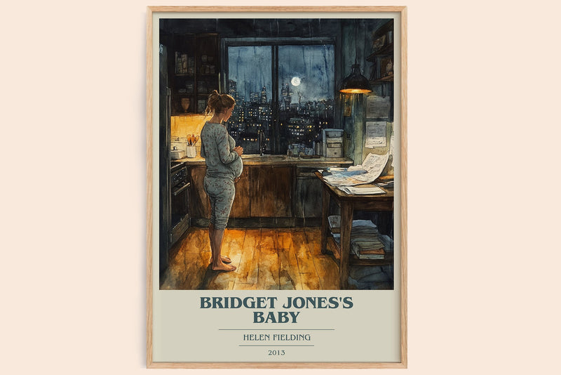 Bridget Jones's baby Book Cover Poster by Helen Fielding (Modern Minimalist style)
