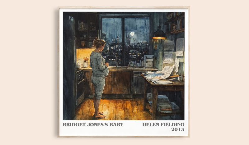 Bridget Jones's baby Literary Art Print by Helen Fielding (Square style)
