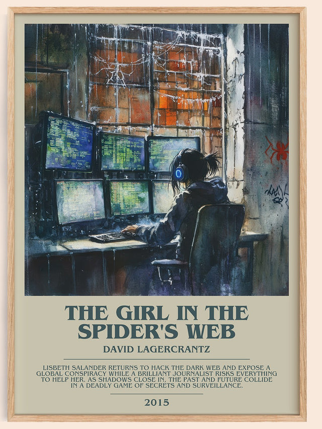 The Girl In The Spider's Web Bookish Wall Art by David Lagercrantz