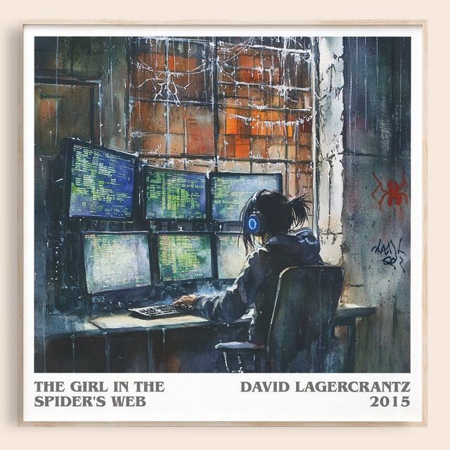 The Girl In The Spider's Web Literary Art Print by David Lagercrantz