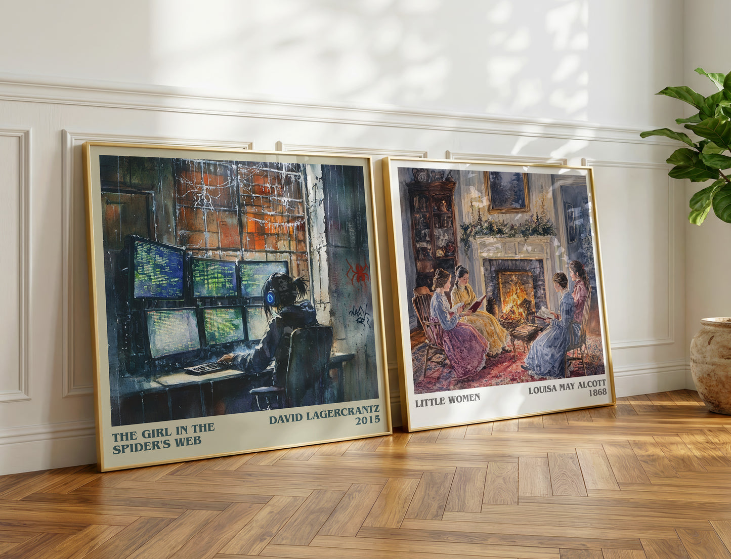 The Girl In The Spider's Web book poster packaging – museum-quality print rolled in protective tube