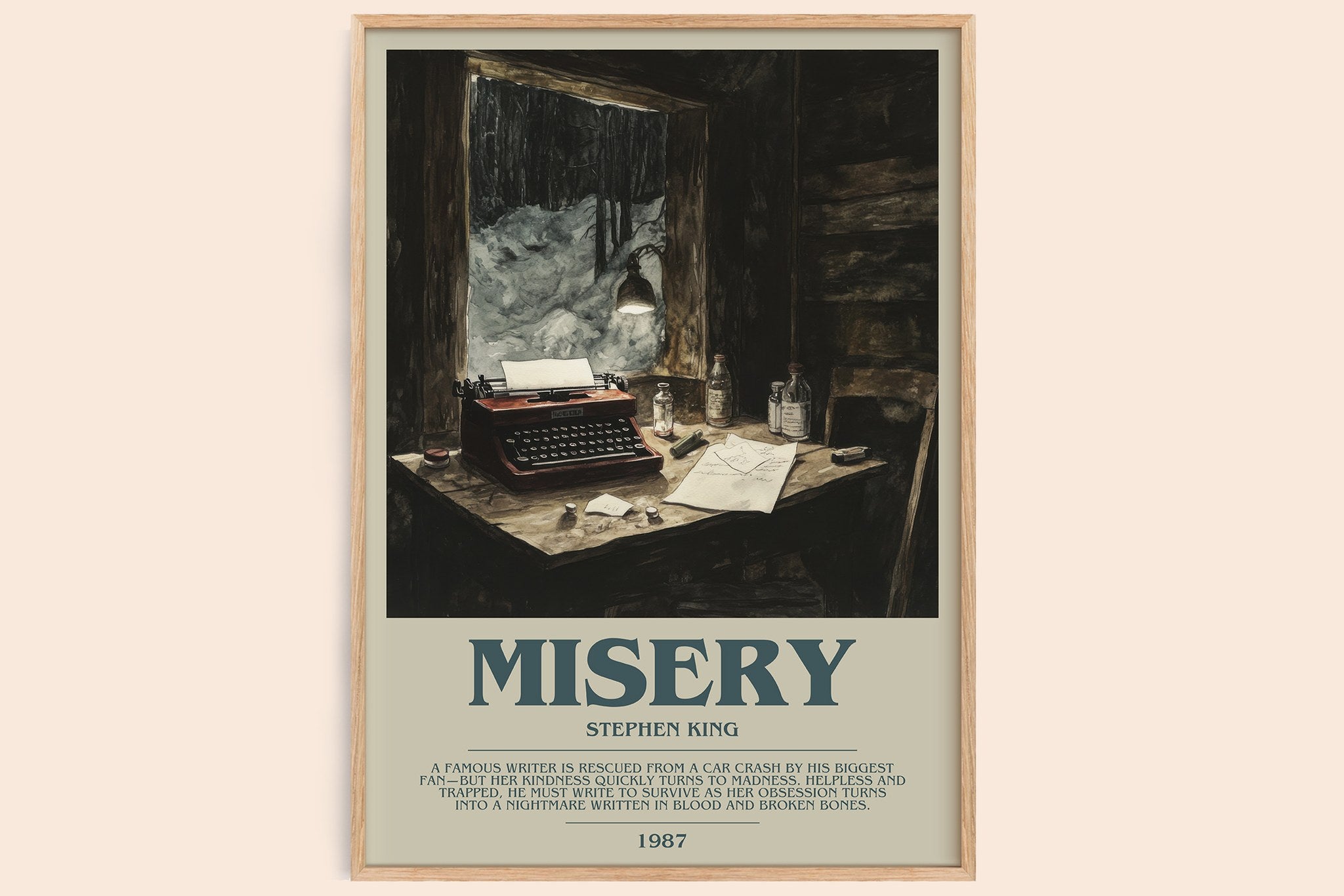 Misery Bookish Wall Art by Stephen King