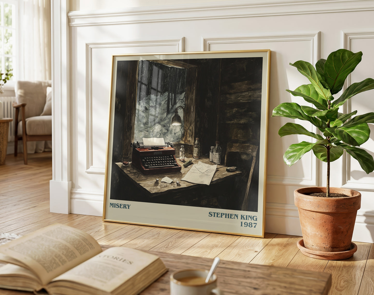 Misery literary poster paired in gallery wall – literary art prints