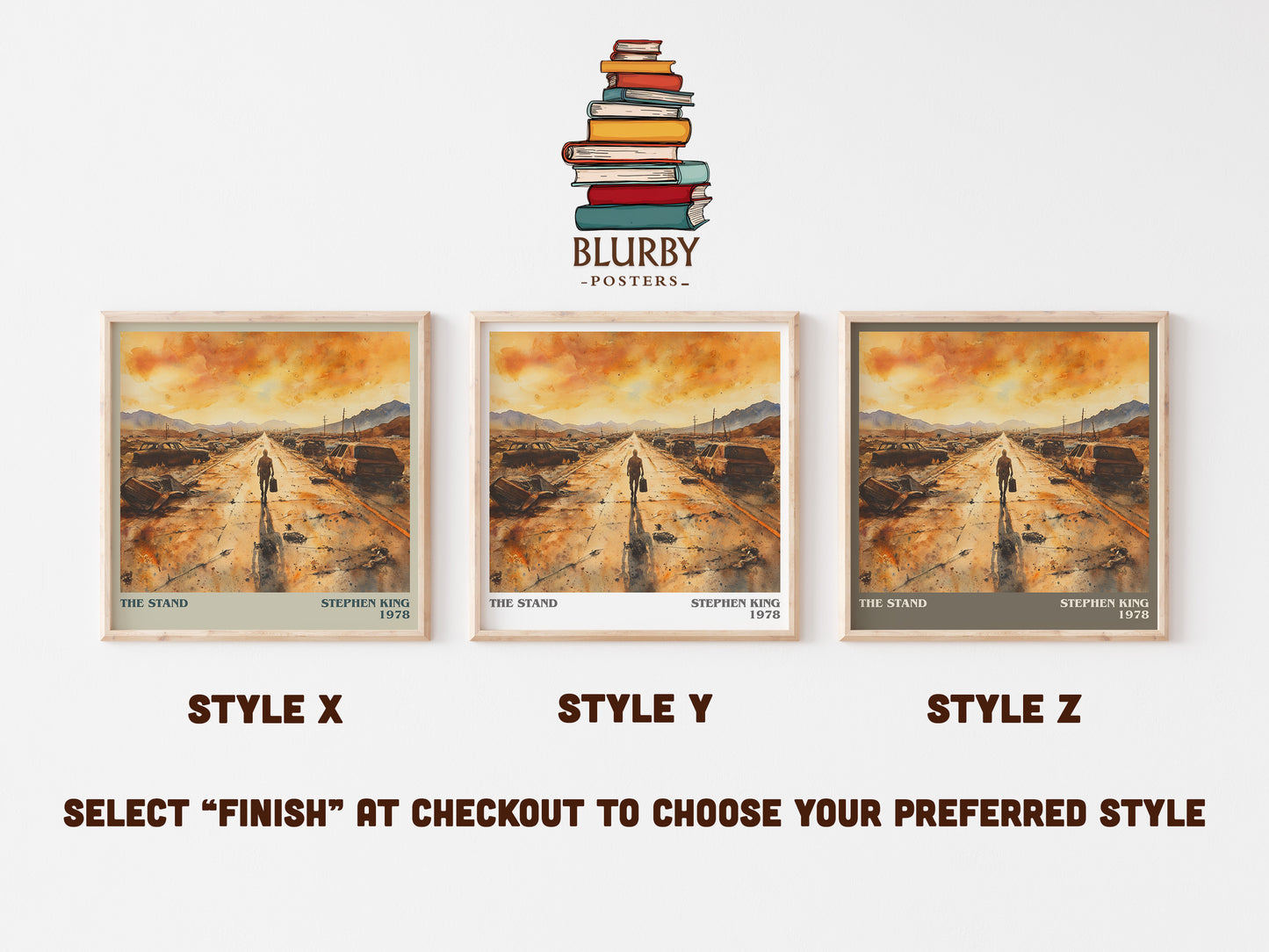 The Stand literary art print colour and style options – Stephen King book art