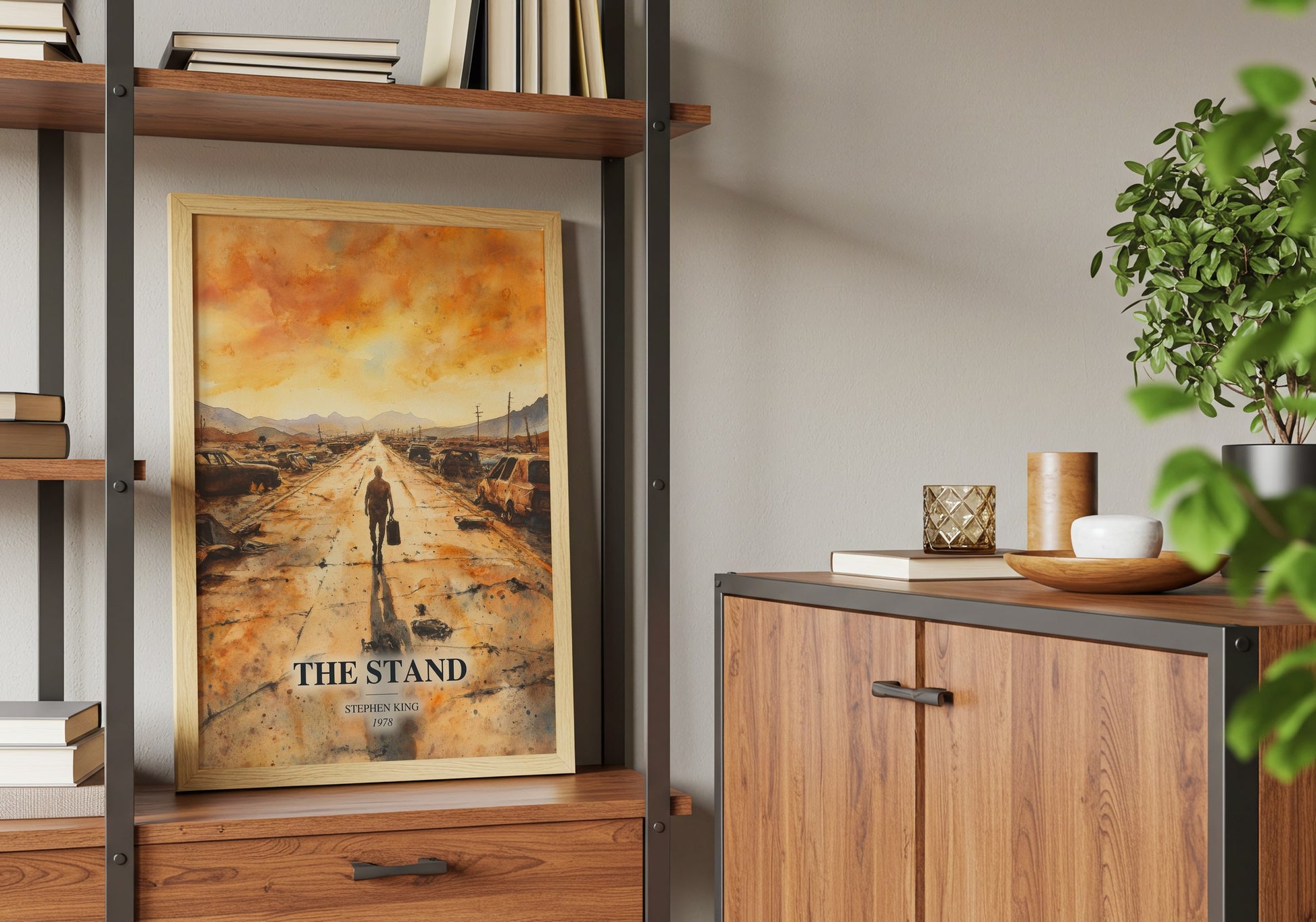 The Stand book watercolour illustration paper finish options – matte satin gloss