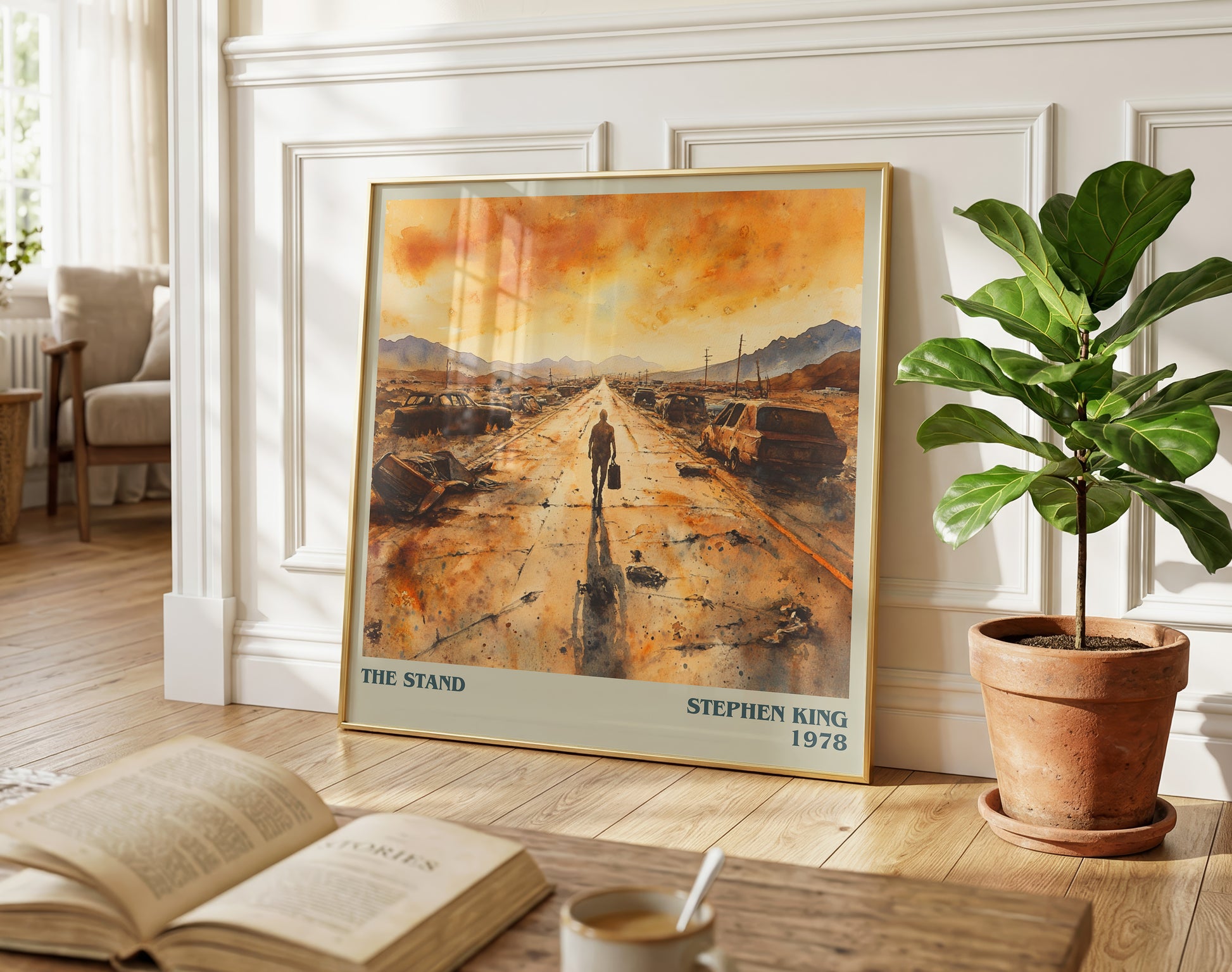 The Stand literary poster paired in gallery wall – literary art prints