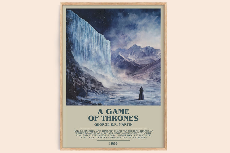 A Game Of Thrones Bookish Wall Art by George R.R. Martin (Modern style)
