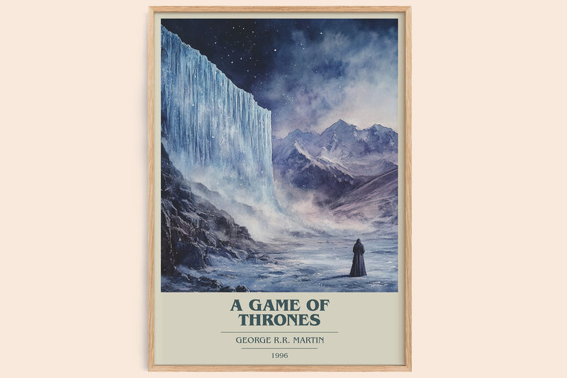 A Game Of Thrones Book Cover Poster by George R.R. Martin (Modern Minimalist style)