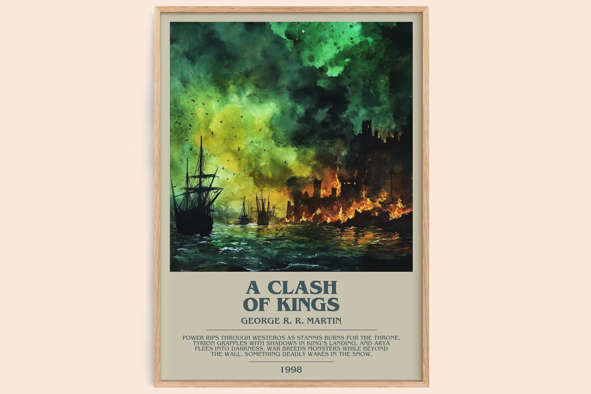 A Clash of Kings Bookish Wall Art by George R. R. Martin