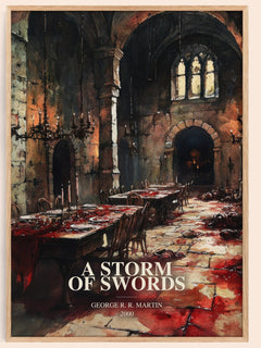 A Storm Of Swords Book Watercolour Illustration by George R. R. Martin