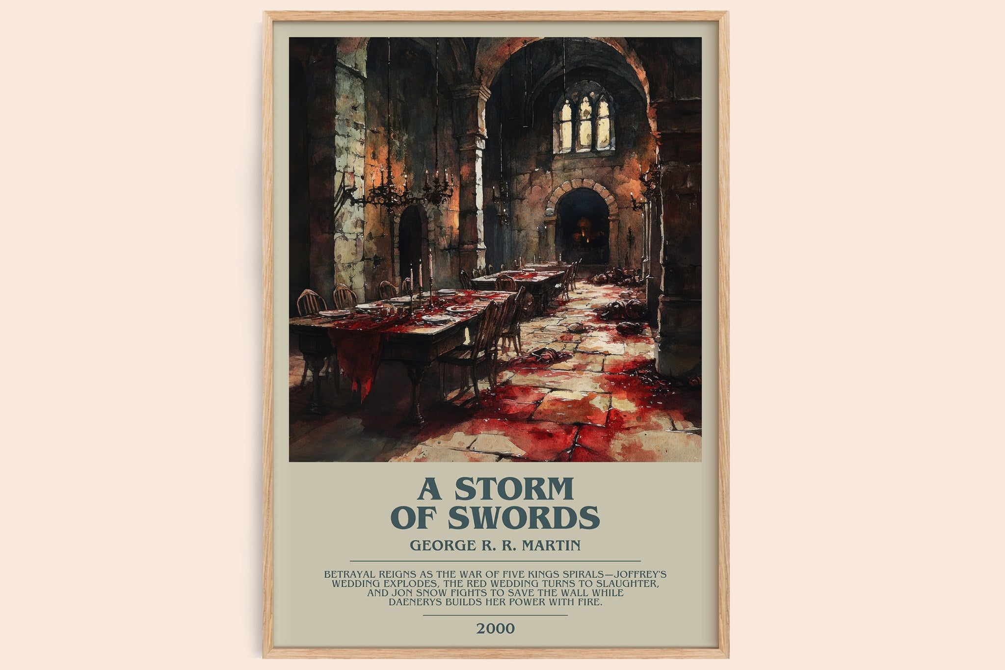 A Storm of Swords Bookish Wall Art by George R. R. Martin