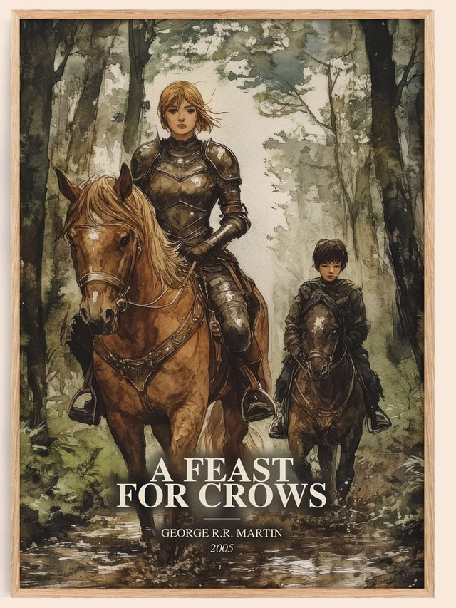 A Feast For Crows Book Watercolour Illustration by George R.R. Martin