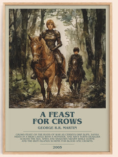 A Feast For Crows Bookish Wall Art by George R.R. Martin – framed poster