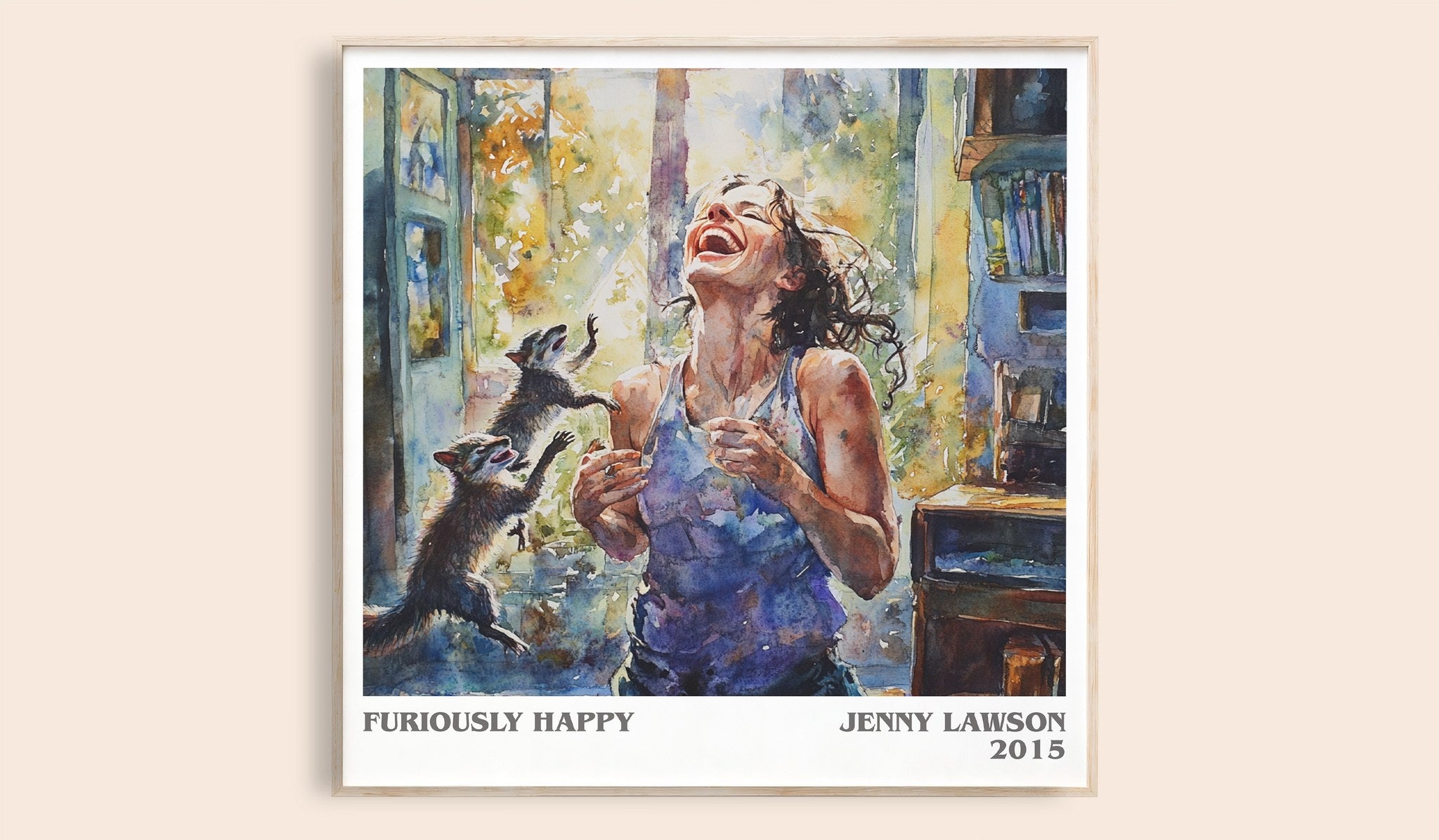 Furiously Happy Literary Art Print by Jenny Lawson